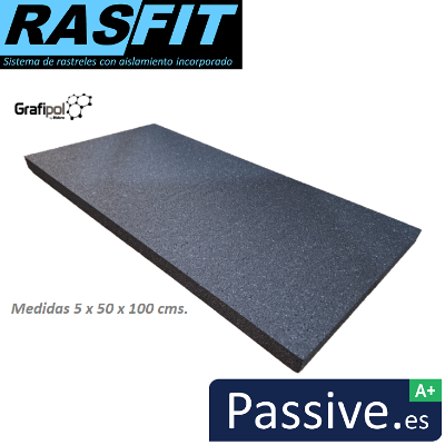 Imagen de Panel de EPS GRAFIPOL ® Estabilizado para sistema Rasfit, espesor (# 50mm). Formato [1000X500]