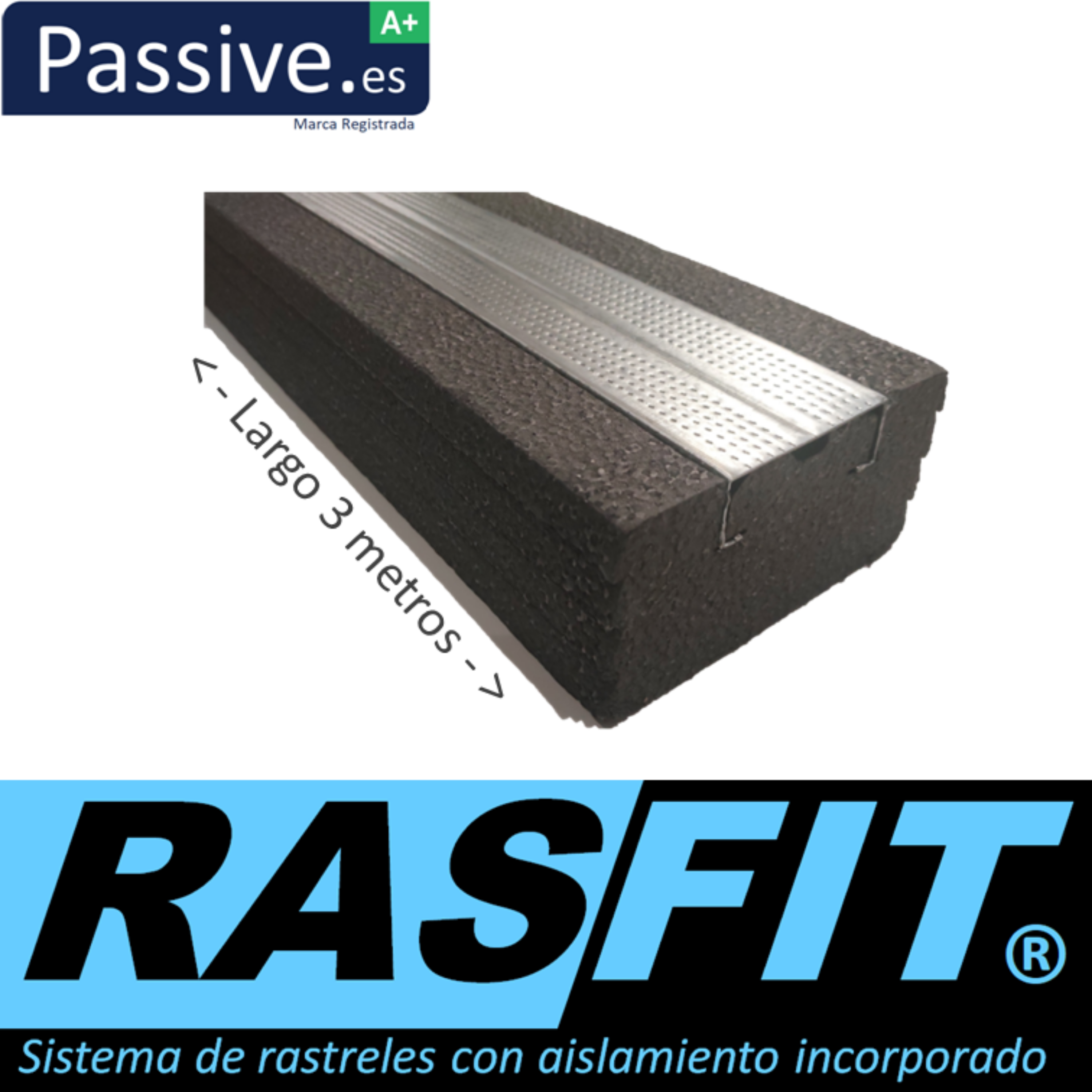 Imagen de Perfil Rasfit de 52mm x 3 metros de largo