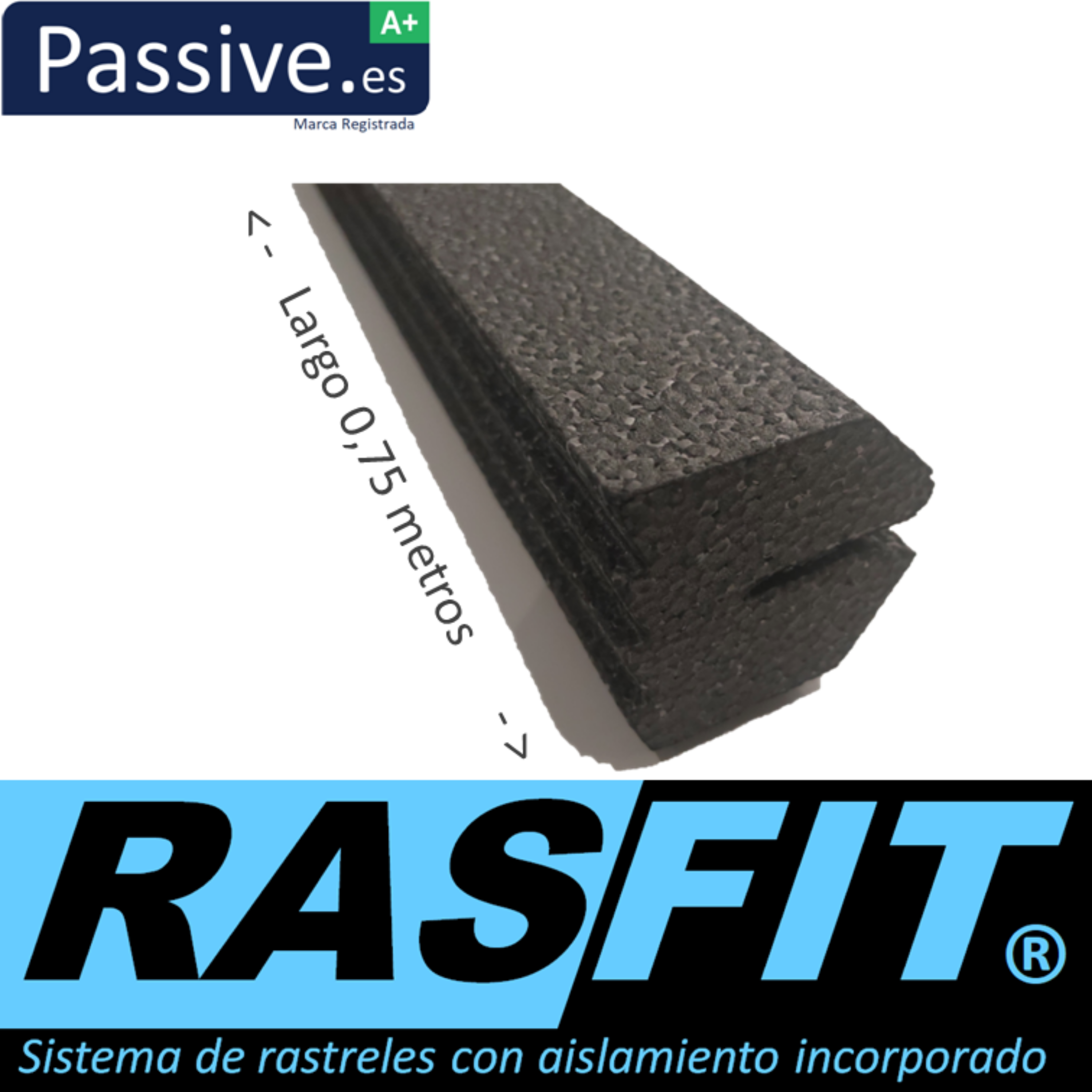 Imagen de Perfil de arranque Rasfit de 52mm x 0,75 metros de largo