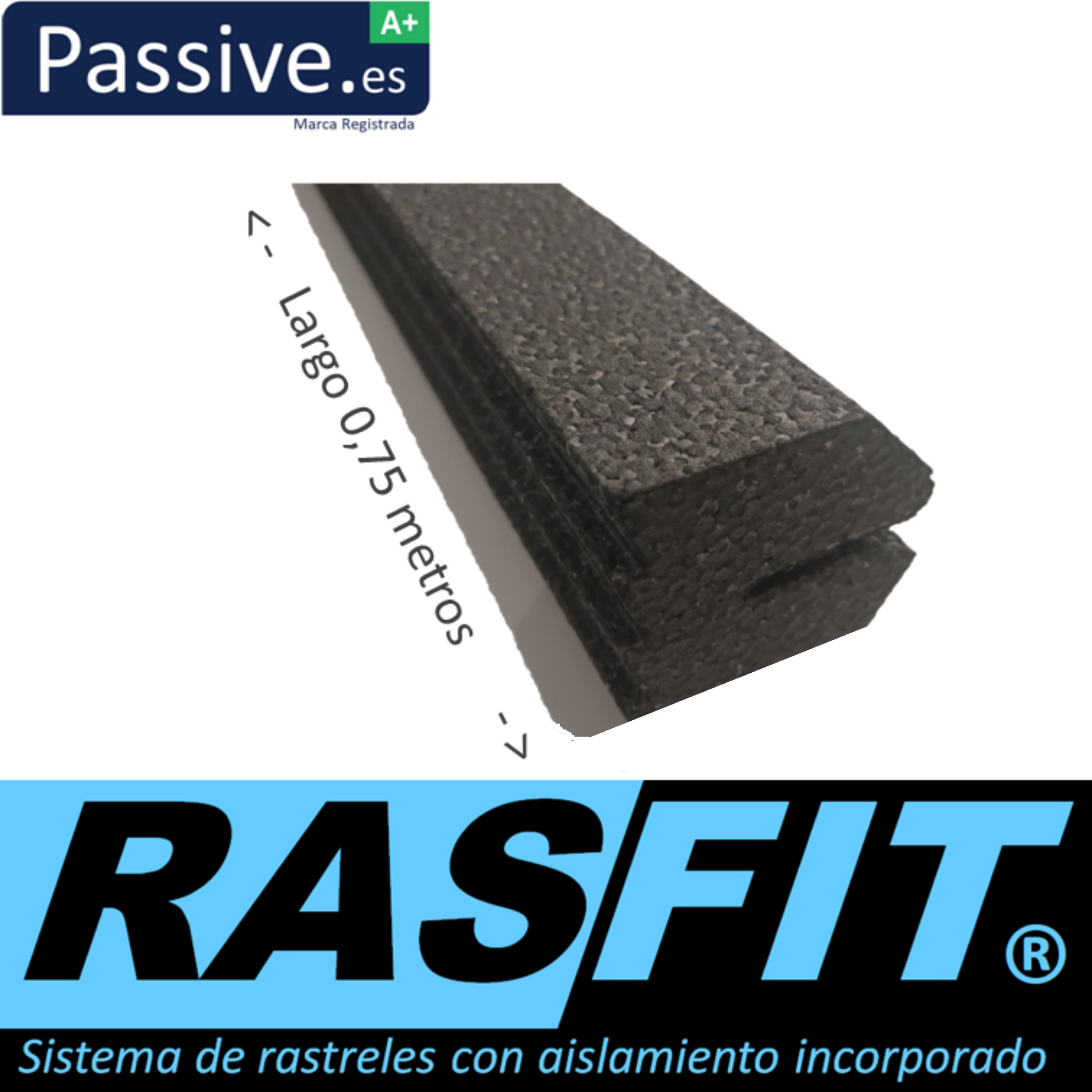 Imagen de Perfil de arranque Rasfit de 42mm x 0,75 metros de largo