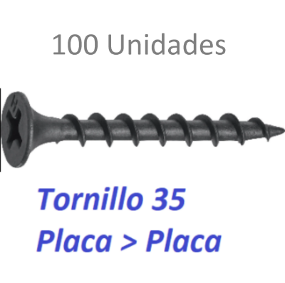 Imagen de 100 Tornillos de 4.8x35 PLACA > PLACA