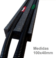 Imagen de Perfil pasa-tubos Ø20 & Ø25 Rasfit 42 ( 50 cms )