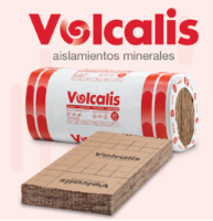 Imagen de Lana mineral de 50mm Volcalis Alpha con papel kraft,  #9.72m2, (Formato 12uds = 1.35x0.6)