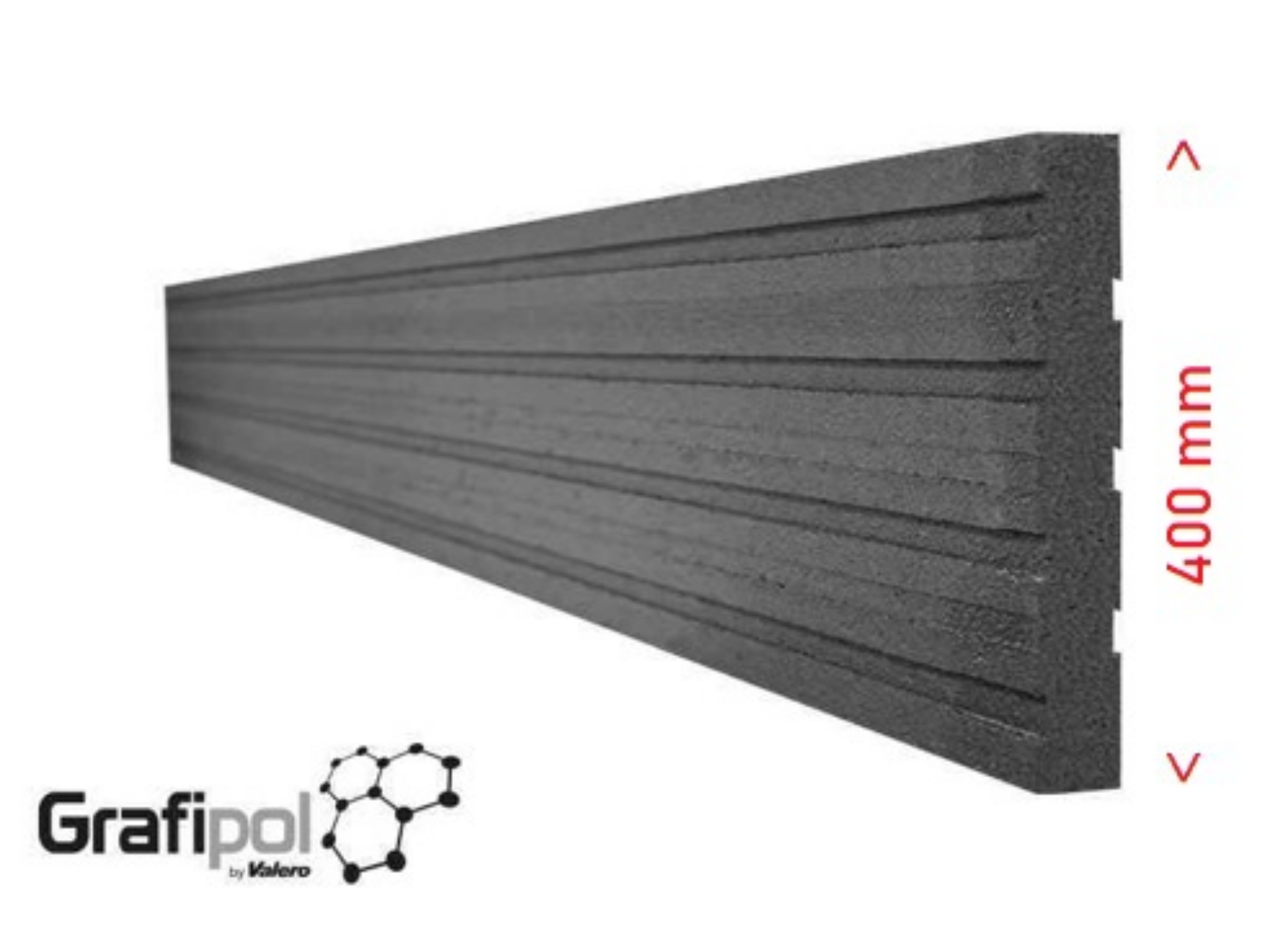 Imagen de Pieza de 2mts. Frente de forjado GRAFIPOL ® , espesor (# 30mm). Formato [400X2000]