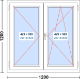 *SERIE: PVC 70 - PUERTAS Y ESPECIALES  *MEDIDAS: 1200 X 1200 MM  *TONALIDAD: BLANCO  *VIDRIOS EMPLEADOS: - 6 / 14 / PLANITHERM 4S® 4MM  *CONJUNTOS EMPLEADOS: - OSCILOBATIENTES