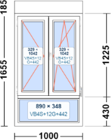 *SERIE: PVC 70 - OSCILOBATIENTE  *MEDIDAS: 1000 X 1840 MM  *TONALIDAD: BLANCO  *VIDRIOS EMPLEADOS: - PLANITHERM 4S® 4MM / 12 ARGÓN / 4+4.2 CP  *CONJUNTOS EMPLEADOS: - OSCILOBATIENTES - CAJÓN DE 185 - PERSIANA ACCIONADA POR CINTA