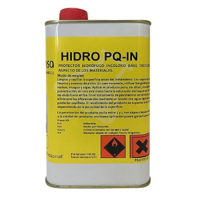 Imagen de HIDRO PQ-IN - Líquido incoloro para hidrofugar materiales porosos sin fisuras. - 5 litros