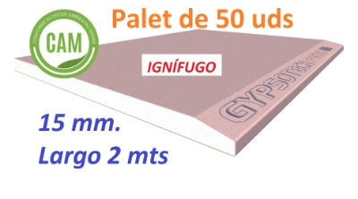 Imagen de PALET GYPSOTECH FOCUS de medidas 15 x 2000 x 1200 mm. (50 placas)