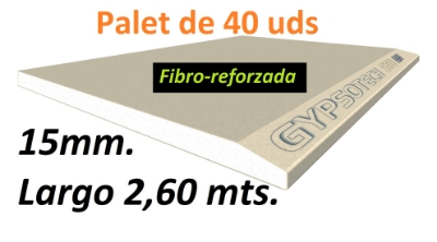 Imagen de PALET GYPSOTECH STD de medidas 15 x 2600 x 1200 mm. (40 placas)