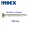 Imagen de 100 Tornillos zincado rosca madera 5x90 INDEX