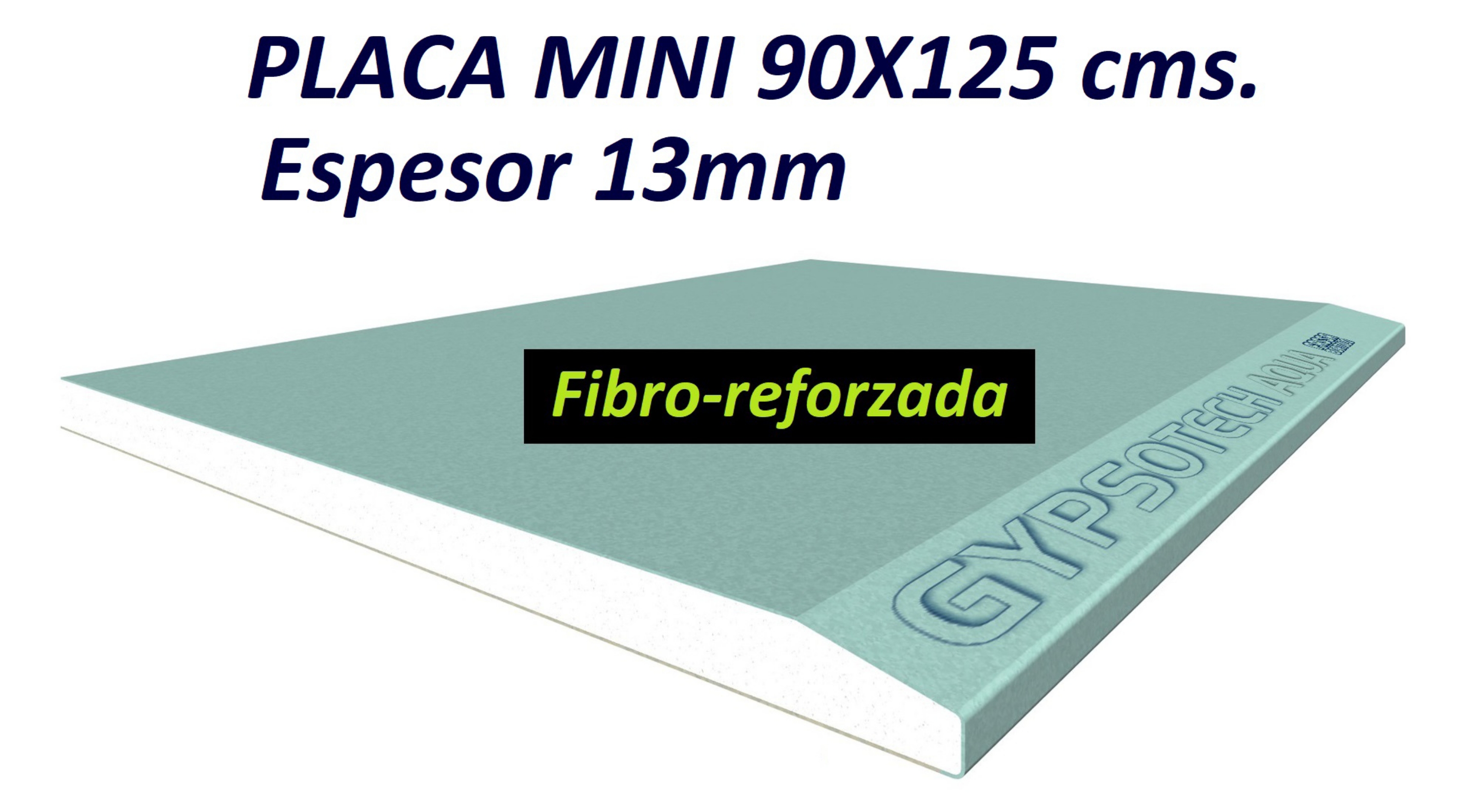 Imagen de PLACA GYPSOTECH AQUA 13 de 90X125cms.