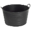 Imagen de Capazo Plastico Negro Numero 4, (55 Litros)