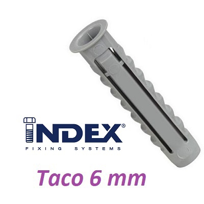 Imagen de Taco de obra 6mm. Nylon INDEX (100 uds).
