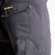 Imagen de Pantalones Largos DeTrabajo, Multibolsillos, Resistentes, Rodilla Reforzada, Gris/Amarillo Talla 42/44 M (Slim Fit)