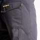 Imagen de Pantalones Largos DeTrabajo, Multibolsillos, Resistentes, Rodilla Reforzada, Gris/Amarillo Talla 46/48 L (Slim Fit)