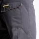 Imagen de Pantalones Largos DeTrabajo, Multibolsillos, Resistentes, Rodilla Reforzada, Gris/Amarillo Talla 50/52 XL (Slim Fit)