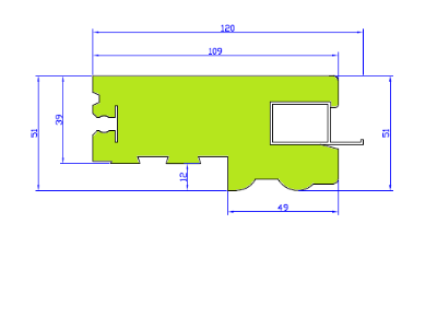 Imagen de Isomarco precortado en kit, profundidad = 120mm.