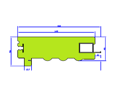 Imagen de Isomarco precortado en kit, profundidad = 160mm. *Para ventanas con cajón de persiana