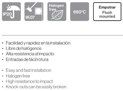 Imagen de Caja de Mecanismos Universal Empotrable para Pladur simple