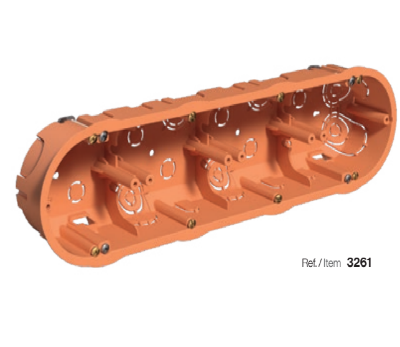 Imagen de Caja cuádruple para mecanismos y derivación en tabiquería hueca IP20