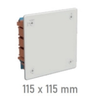 Imagen de Caja de registro para tabiquería hueca IP20 de 107 x 107mm.