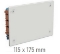 Imagen de Caja de registro para tabiquería hueca IP20 de 115 x 175 mm.