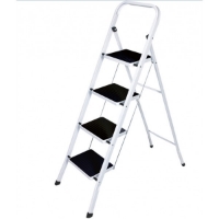 Imagen de Escalera metálica 4 peldaños de acero lacado y huella engomada