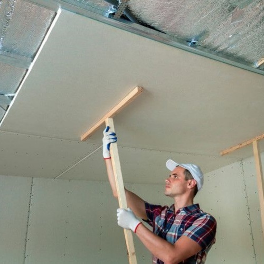 Imagen para la categoría TECHO DE PLACA DE YESO, CON PLACAS PEQUEÑAS DE 90X125cms