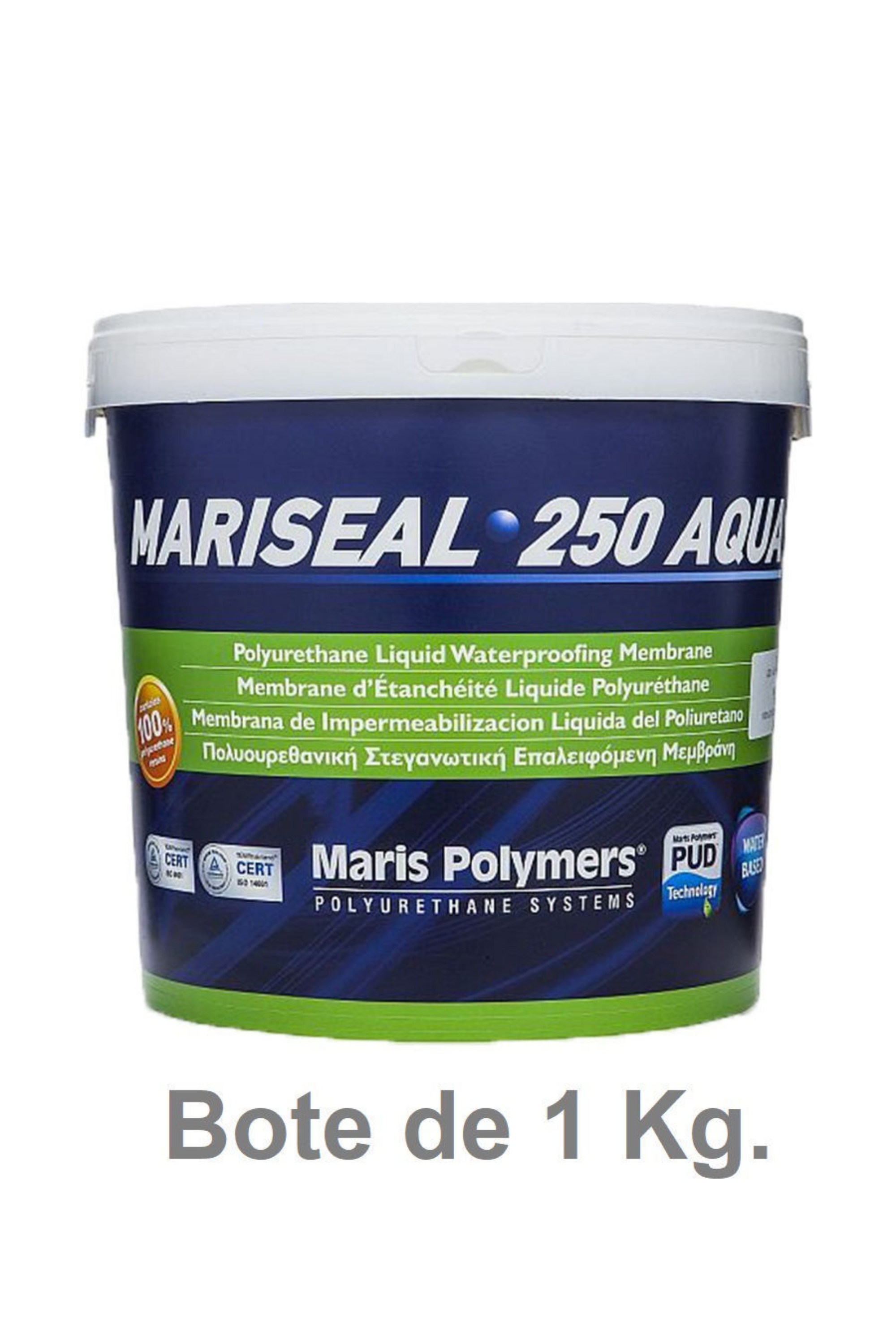 Imagen de MARISEAL 250W GRIS, 1kg. MEMBRANA IMPERMEABILIZANTE DE BASE AGUA.