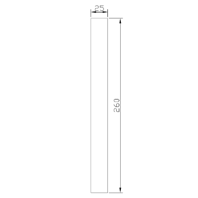 Imagen de 1 Panel de revesimiento de pvc color blanco 0.25 x 2.6 mts