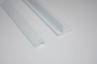 Imagen de 3 metros de remate perimetral, COLOR BLANCO ( base + grapa )