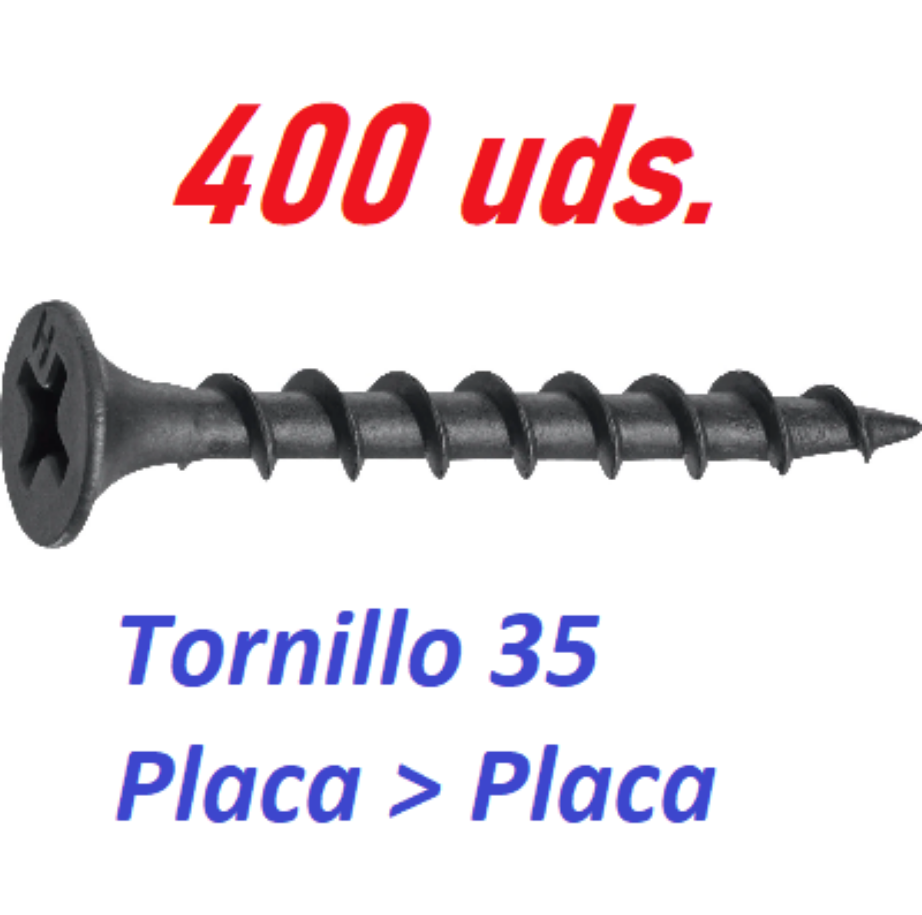 Imagen de 400 Tornillos de 5x35 PLACA > PLACA (400 uds).