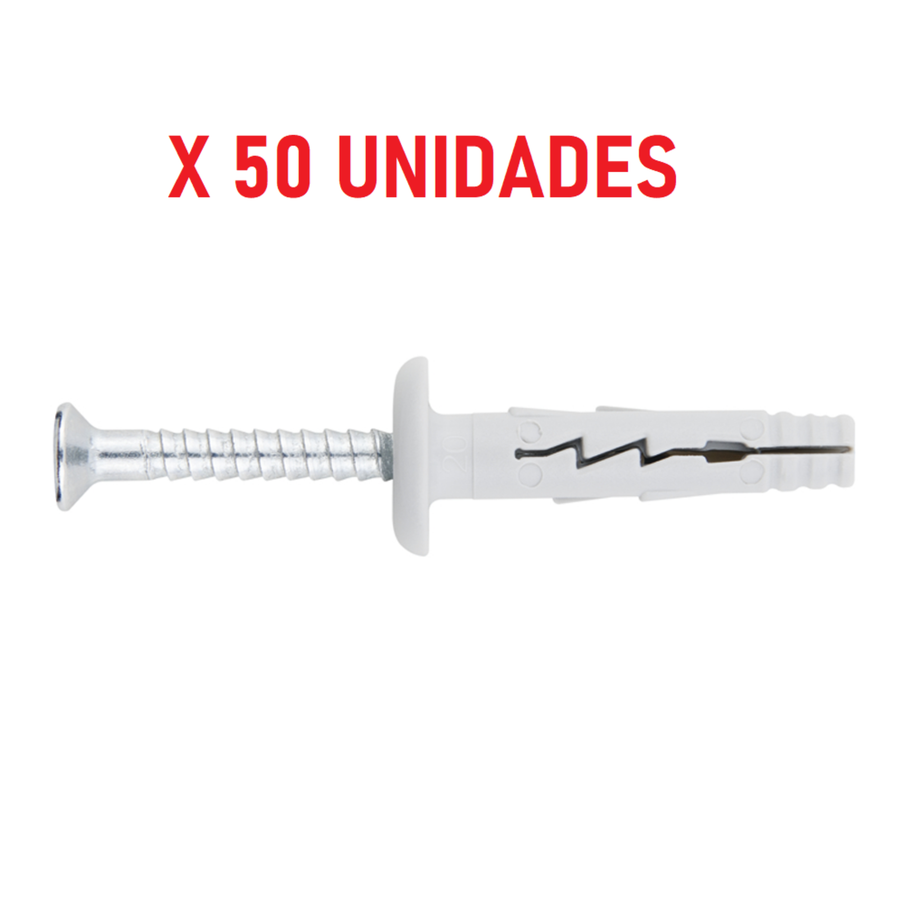 Imagen de 60 uds. taco clavable especial INDEX 6mm x 32mm. TCSPEP06032
