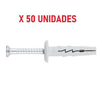 Imagen de 60 uds. taco clavable especial INDEX 6mm x 32mm. TCSPEP06032