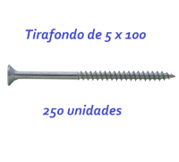 Imagen de 250 Tornillos zincado rosca madera 5x100 DESA
