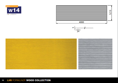 Imagen de MI202600   LAMINA HV MOD.W14 #LADO A=4000 #LADO B=1210.