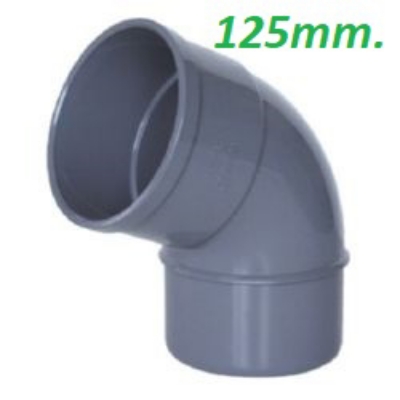 Imagen de Codo 45º de pvc gris 125mm