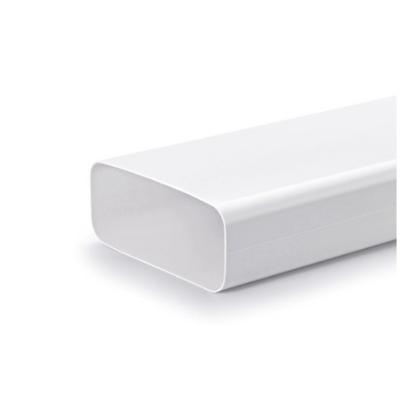 Imagen de Tubo rectangular de pvc blanco 150x75mm [Largo 1.5 mts.]