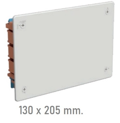 Imagen de Caja de registro para tabiquería hueca IP20 de 130 x 205 mm.