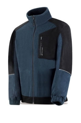 Imagen de Chaqueta polar modelo VIRACOCHA. Azul / negro TALLA L