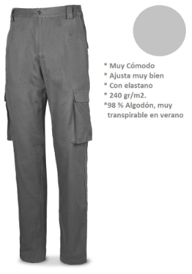 Imagen de Pantalón Stretch  Gris Talla 44