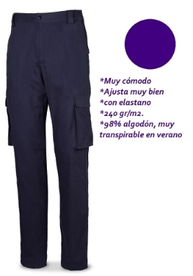 Imagen de Pantalón Stretch  Azul oscuro Talla 42