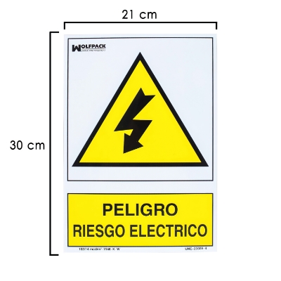 Imagen de Cartel Peligro Electrico 30x21 cm.