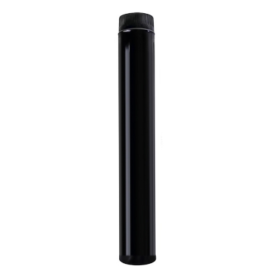 Imagen de Wolfpack Tubo de Estufa Acero Vitrificado Negro Ø 100 mm. Ideal Estufas de Leña, Chimenea, Alta resistencia, Color Negro