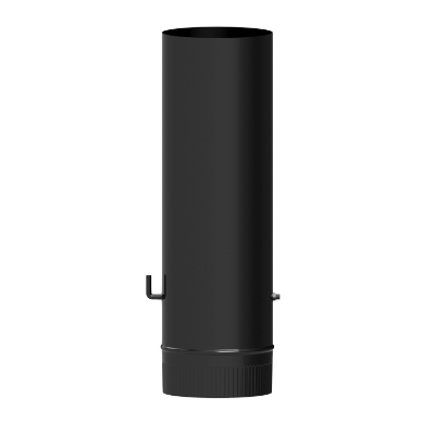 Imagen de Wolfpack Tubo de Estufa Acero Vitrificado Negro Ø 100 mm. Con llave Estufas de Leña, Chimenea, Alta resistencia, Color Negro