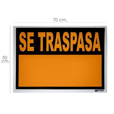 Imagen de Cartel Se Traspasa 70 x 50 cm.
