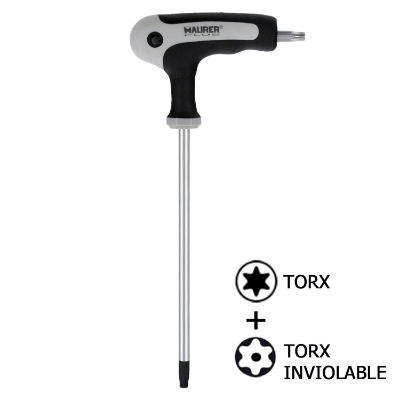 Imagen de Llave Torx Maurer Con Mango "T" T40 Inviolable