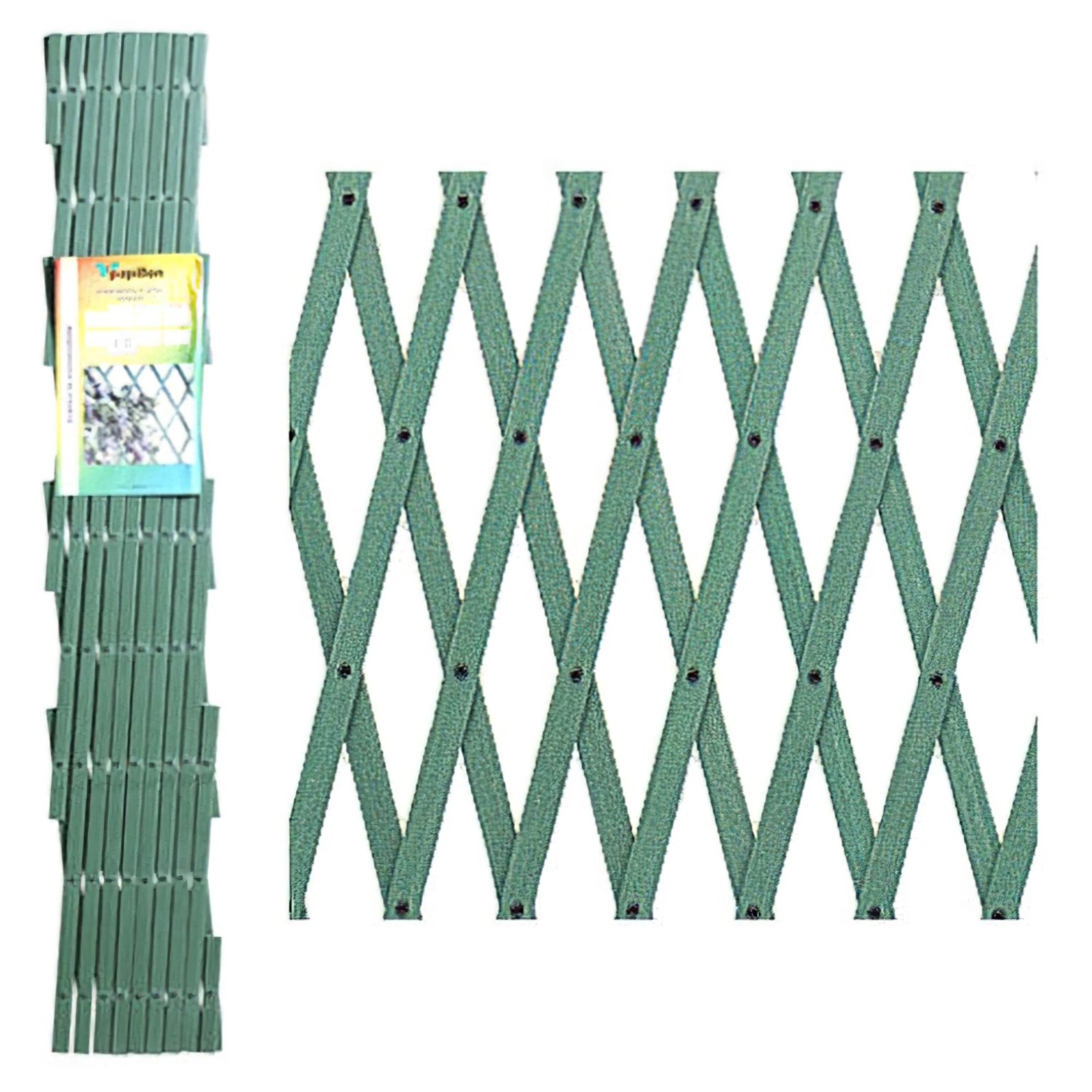 Imagen de Celosia Pvc Verde Extensible 4x1 metros.