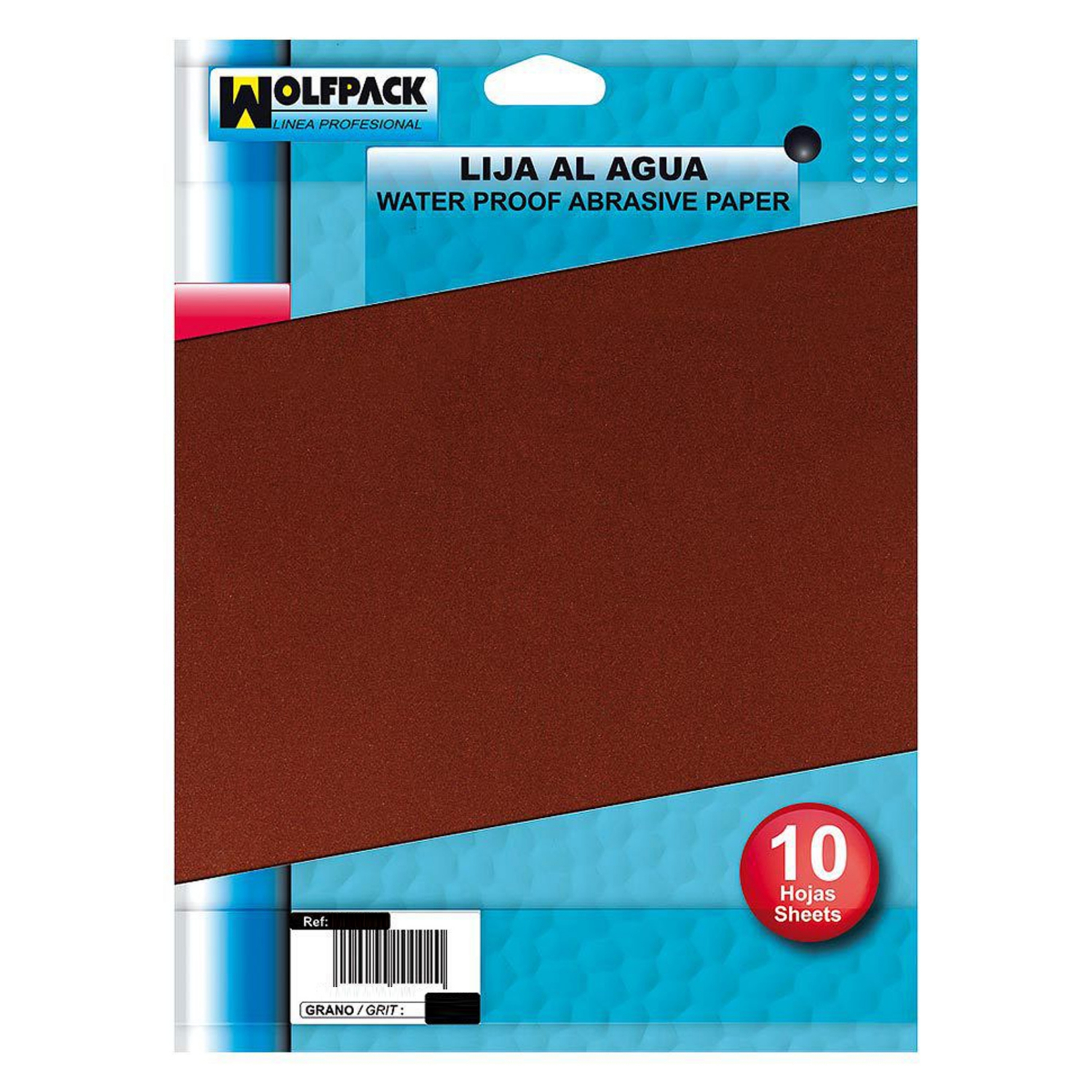 Imagen de Lija Agua Grano 180 (Pack 10 Pliego)