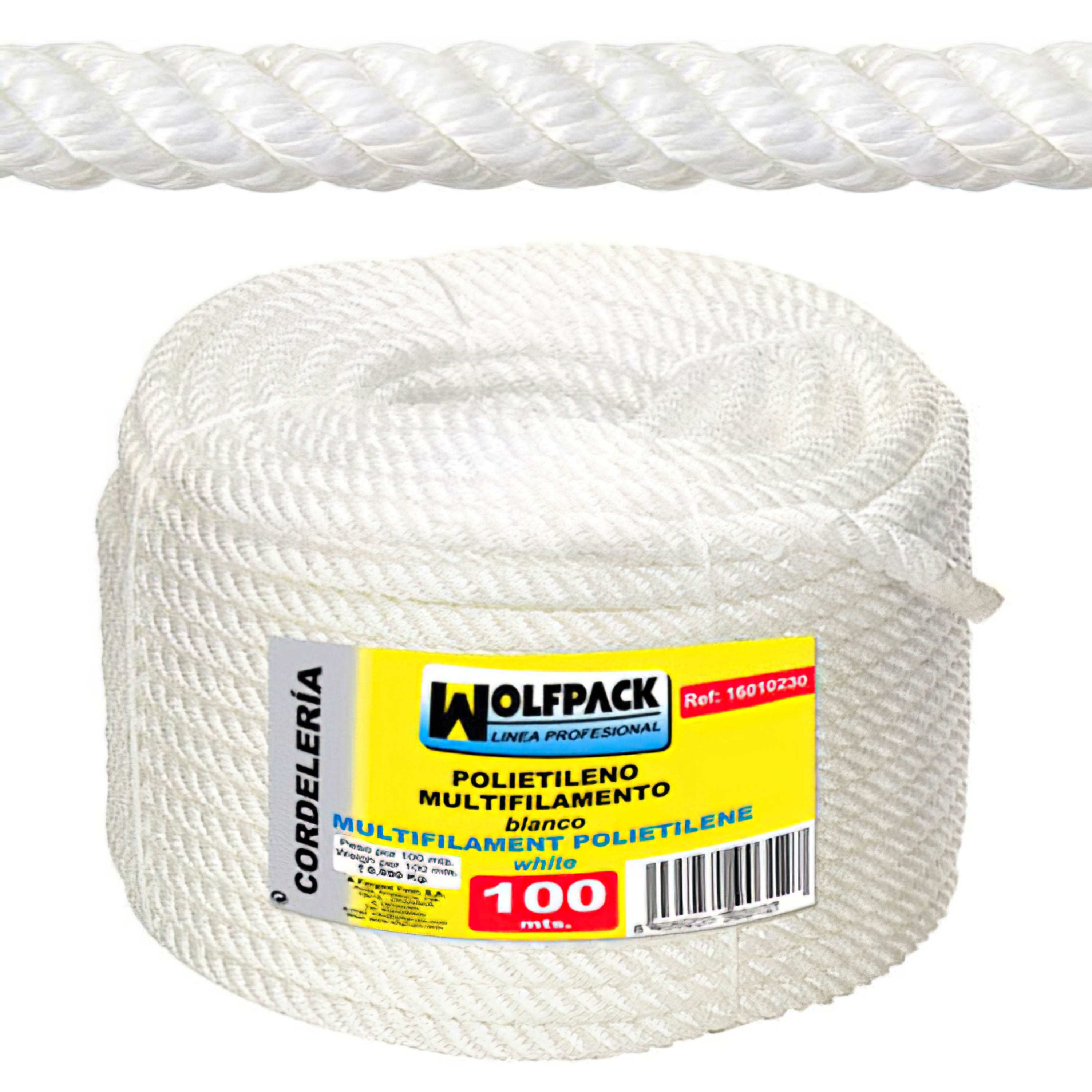 Imagen de Cuerda Polipropileno Multifilamento (Rollo 100 m.)  14 mm.